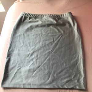 Silver Shimmer Mini Skirt - Worn once